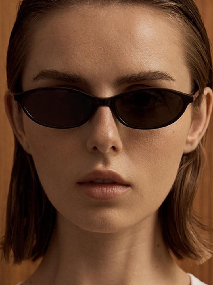 Vintage Oval Small Frame Sunglasses Women Brand Designer New Cat Eye Sun Glasses Shadow for Female Fashion Trend Eyewear