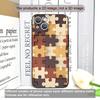 Stylish Artistic Puzzle Pattern Phone Case for iPhone 17 16 12 11 14 Plus 13 15 Pro Max Mini X XS Max XR Shockproof Soft Covers