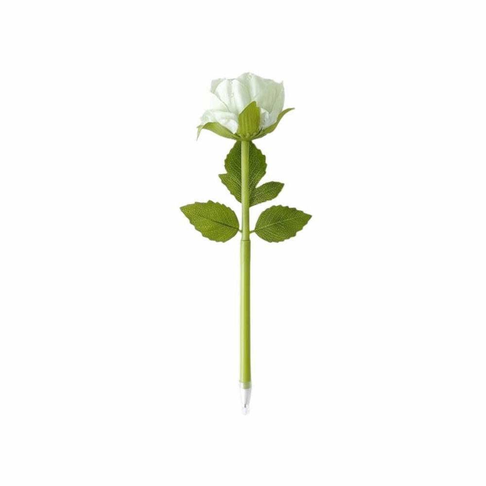 Writing Smoothly Neutral Gel Pens Fake Rose Signature Pen Artificial Flowers Ballpoint Pen  Ladies