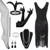 1920s Gatsby-Inspired Sequin Tassel Evening Dress