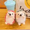 Cute Plush Hedgehog Pendant Soft Fluffy Hedgehog Doll Plush Keychain Cartoon Animal Pendant Student Couple Children Gift