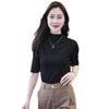 Modal Mid-Sleeve Women's Shirt - 2025 Spring/Summer Style, Five-Seven Sleeve Top, Casual T-Shirt.