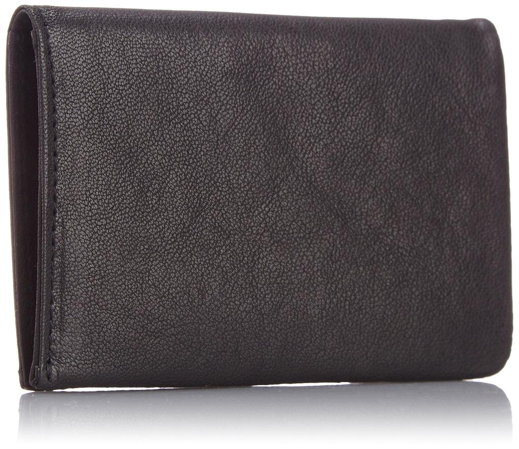 Business Card Holder Minimal Sheep Leather Black [Patrick Stephan]
