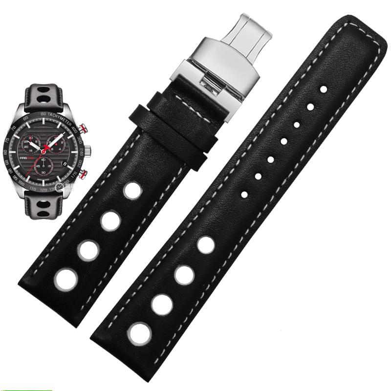 Echtes Lederarmband für Tissot Sports Racing Serie PRS516 T91 1853 Oberleder Rindsleder Uhrenarmband 20mm für chopin watchband