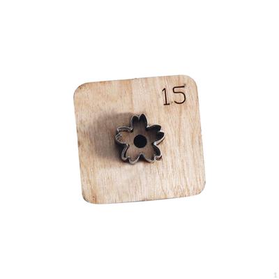 Wykrojnik do cięcia skóry Kwiat w kształcie Lekki szablon do samodzielnego wykonania, wielokrotnego użytku, drewniany