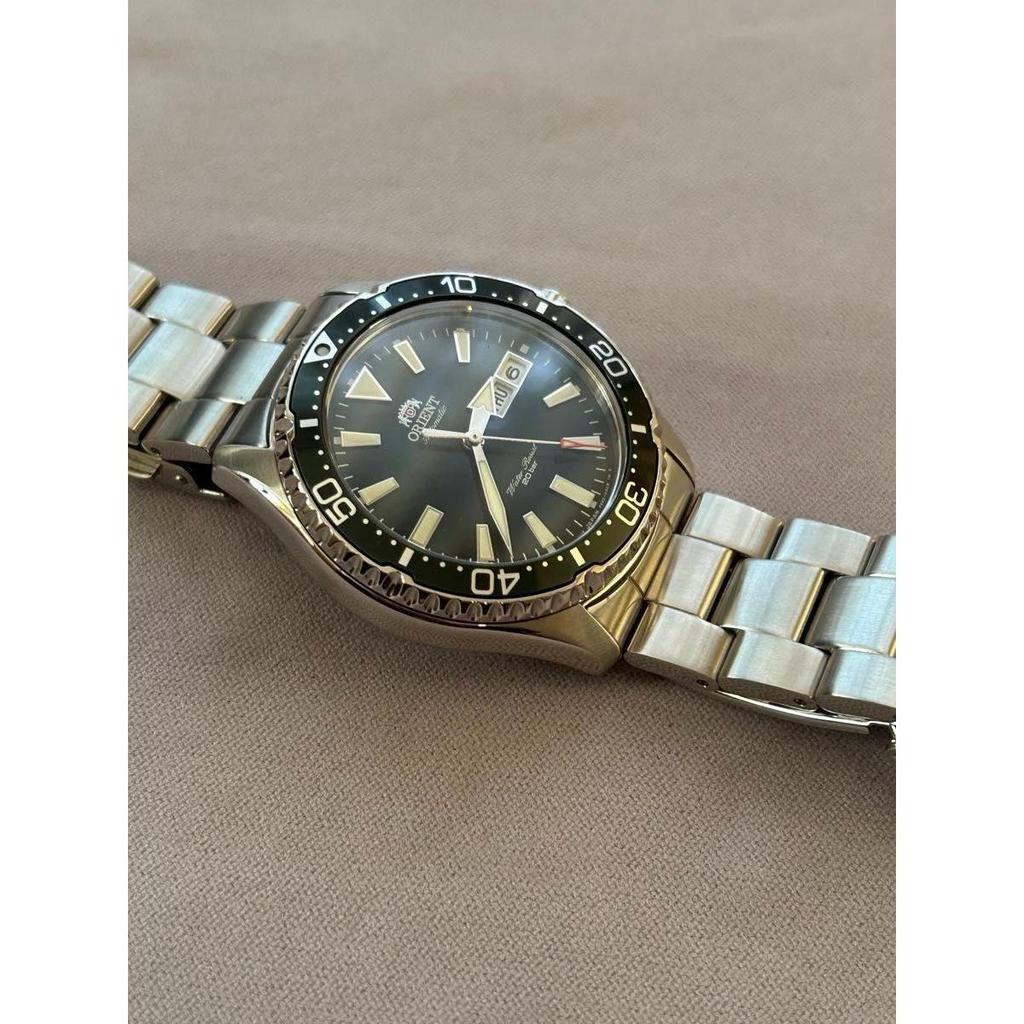 Used Orient Mako Kamasu Dark Green Dial Beautiful Condition
