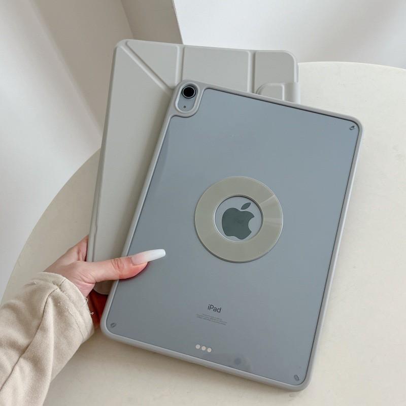 Slim Transparent Magnetic Folio Case IPad Air 8 11 Inch 2026 Model Shockproof Stand Support Anti-Scratch Acrylic Cover