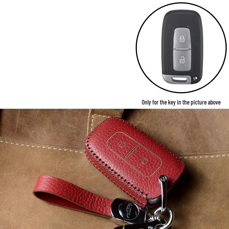 Hyundai Key Protection Leather Cover for Santa Fe, Genesis, Azera, Veloster, Launs Coupe