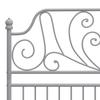 Vidaxl Bed Frame, Grey, Metal, 120 X 200 Cm