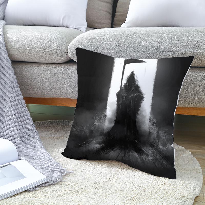Sofa Cover Pillowcase Car Cushion Throw Home Decor Halloween Skull