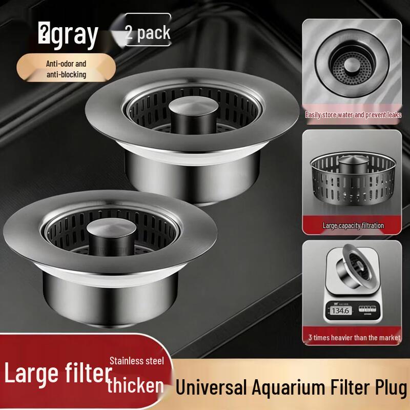304 Stainless Steel Kitchen Sink Pop-up Filter 10-Pack
