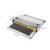 Macchina Avvolgitrice Manuale Acciaio Inossidabile 304 Larghezza 45 cm Avvolgitore di Pellicola 270W Macchina Confezionatrice con Pellicola Estensibile per Confezionamento Alimenti in Negozi