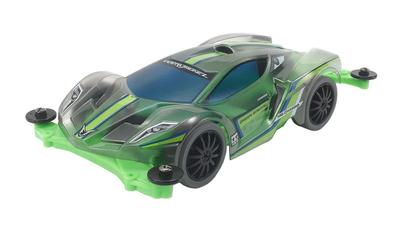 Tamiya Mini 4WD Special Project Product Festa Jaune L Green Special Polycarbonate Chassis Plastic Model 95485 Body/MS