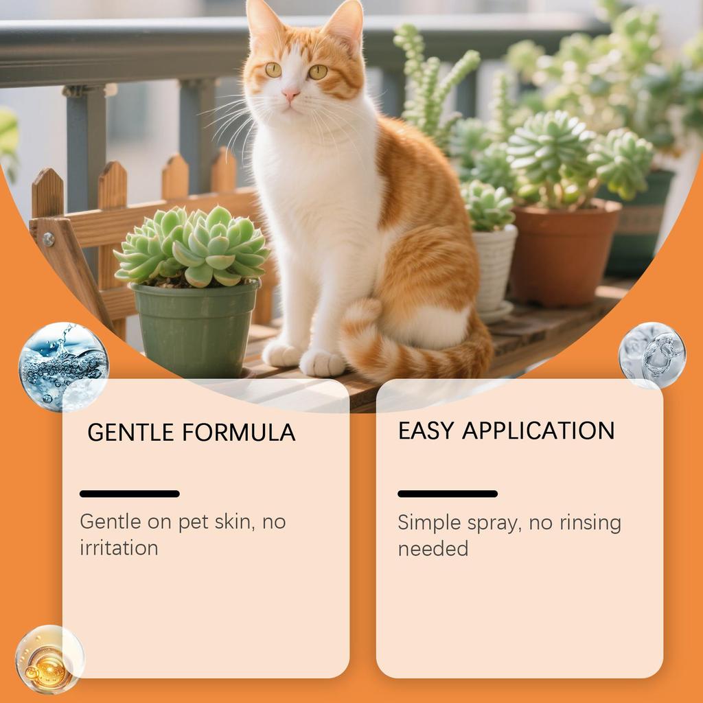 EelJoy pet skin care spray general gentle topical spray for cats and dogs, daily gentle care products for the surface skin of home pets 100g