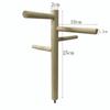 Natural Wood Parrot Swing Toy Rotating Ladder Parakeet Exercise Toy Rotating Ladder Toy  For Birds