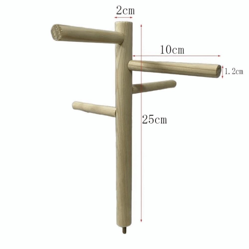 Natural Wood Parrot Swing Toy Rotating Ladder Parakeet Exercise Toy Rotating Ladder Toy For Birds