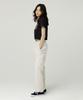 MAGOODGAN Karoon 4216 Elastic Waist Balloon Fit Cream Cotton Pants