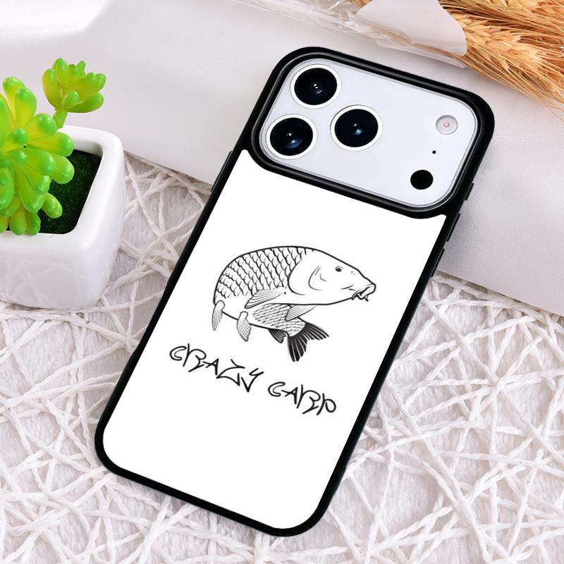 Carp Fishing Fish Phone Case for iPhone 17 Air 16 15 11 12 14 13 Pro Max Shockproof Cover