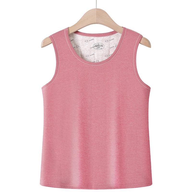Women's Wool Vest for Autumn/Winter: Plus Velvet, Thickened Gilet, Inner Base Layer, Shawl for Middle-aged/Elderly.