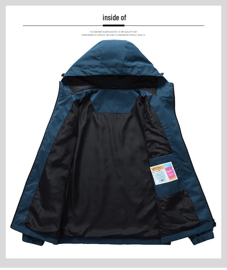 Men's Plus Size Hooded Windbreaker: Trendy Thin Autumn Sport Casual Jacket for Larger Sizes