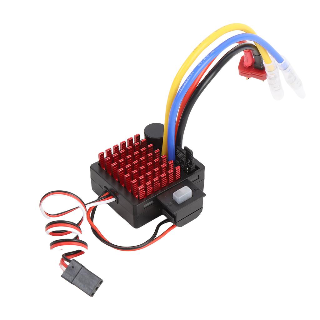 60A Brushed ESC for 540 550 750 Motors Alloy RC Electronic Speed Controller for RC Car Boat Tank Accessories