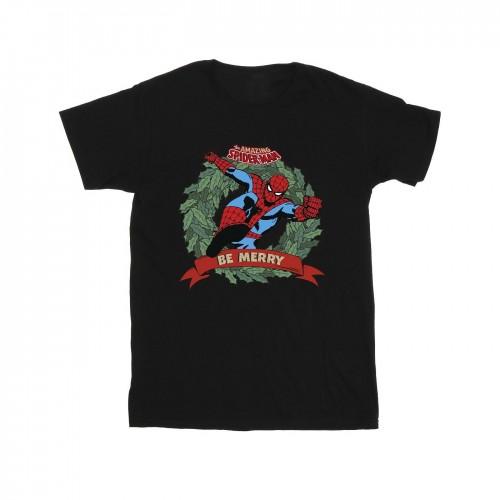 Spider-Man Boys Be Merry Cotton T-Shirt