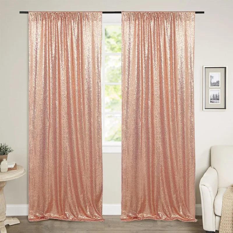 1PCS Sequin Backdrop,Glitter Background Curtains Shimmer Photography for Party Wedding Birthday Christmas Baby Shower Back Drop Decor