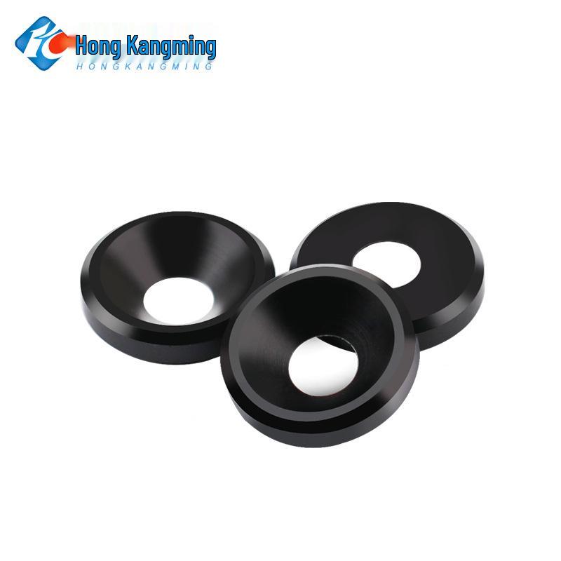 Black Wear-Resistant POM Nylon Steel Countersunk Insulating Washer M3-M6