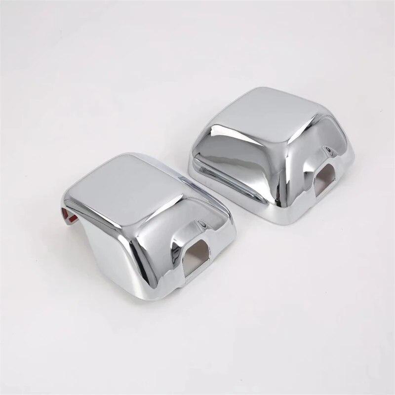 

2 шт. карбоновое волокно для заднего вида автомобиля боковое зеркало заднего вида отделка для 2018 Jeep Wrangler JL Chrome