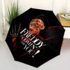 Freddy Krueger K Inspiration Automatic Folding Umbrella Durable Design Portable Travel Umbrella Perfect Holiday Gift Decorative Fashion Umbr