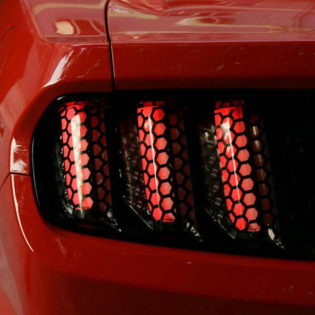 Auto DIY Wabenaufkleber Auto Rücklicht Lampe Autostyling Rücklicht Hohl Mode Aufkleber Dekoration Wrapfolie 48*30cm