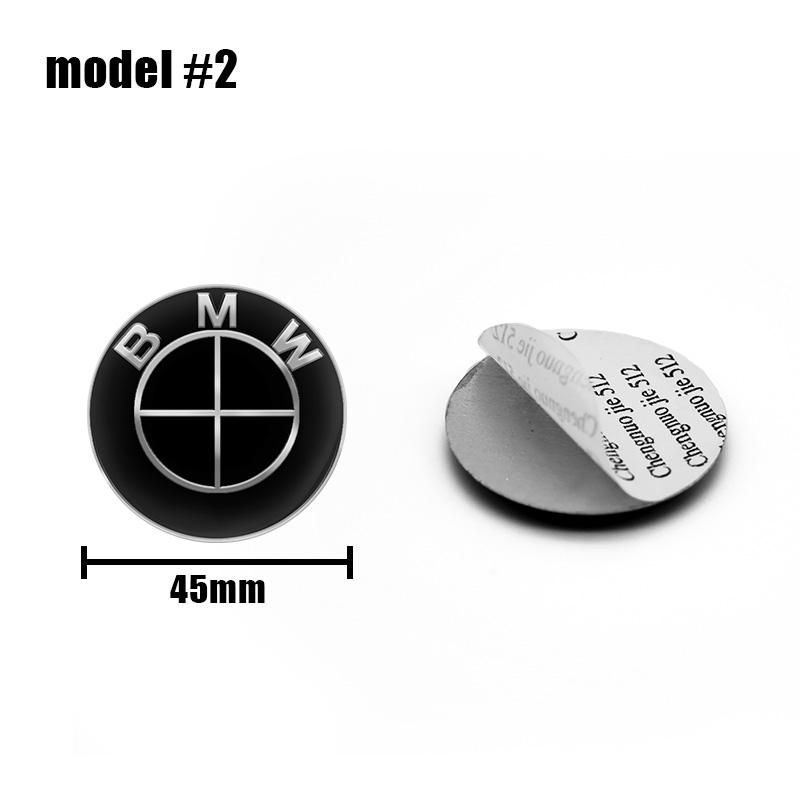 1 Stück 45mm 47mm Auto Lenkrad Dekoration Abzeichen Aufkleber Logo Zubehör Für BMW E46 E90 E60 F30 F10 E39 E36 F20 E87 E90 E70