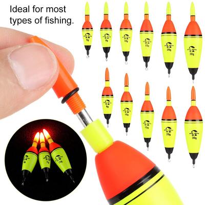 High Quality Light Stick Electronic Plastic Ball Boia Fishing Night Float Bobber Eva Foam