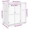 Vidaxl Garden Shed, Anthracite, 161X89X161 Cm, Galvanized Steel