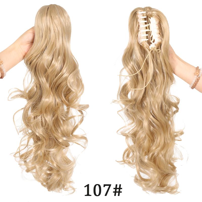 

Элегантный парик с глубокими волнами на заколке, мягкий и натуральный синтетический парик для женщин, легко носить для ежедневного использования