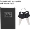 Mini Simulation Book Security Lock, Saving Money Box Storage Box Money Cash Jewelry Security Lock Case with Keys for Home Office