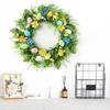 Easters Door Wreath with Artificial Flower and Eggs Delicate Easters Wreath with Faux Flower and Eggs for Holiday