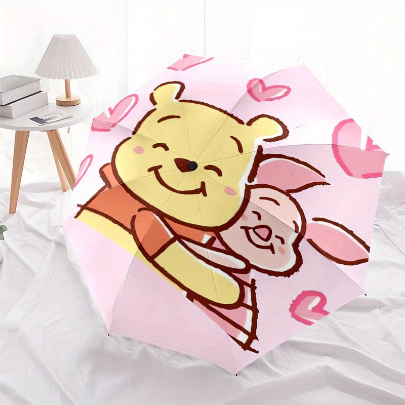 

Disney Winnie-the-Pooh,Piglet,Friendship Fashion Manual Folding Umbrella - Reinforced Eight Ribs, Automatic Opening and Closing, Lightweight