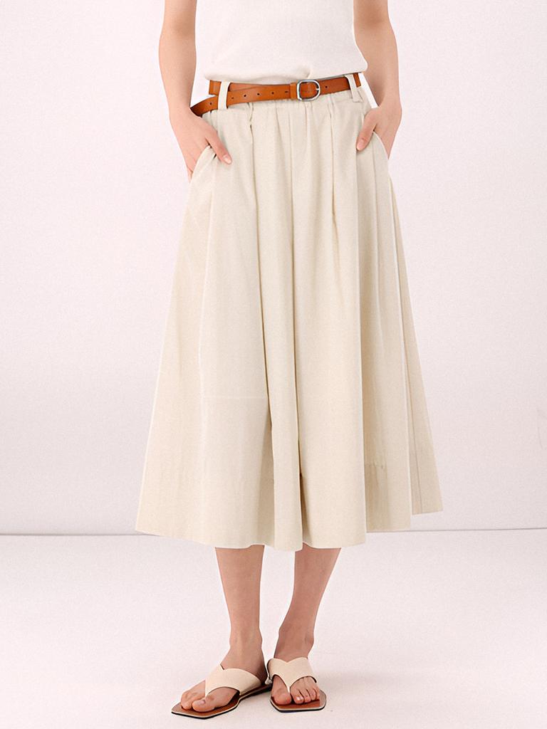 ACUD Barrel Volume Skirt _L.Beige