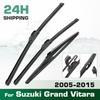For Suzuki Grand Vitara 2005-2015 2006 2007 2008 Wiper Front & Rear Wiper Blades Windshield Windscreen Window Brushes 19"19"12