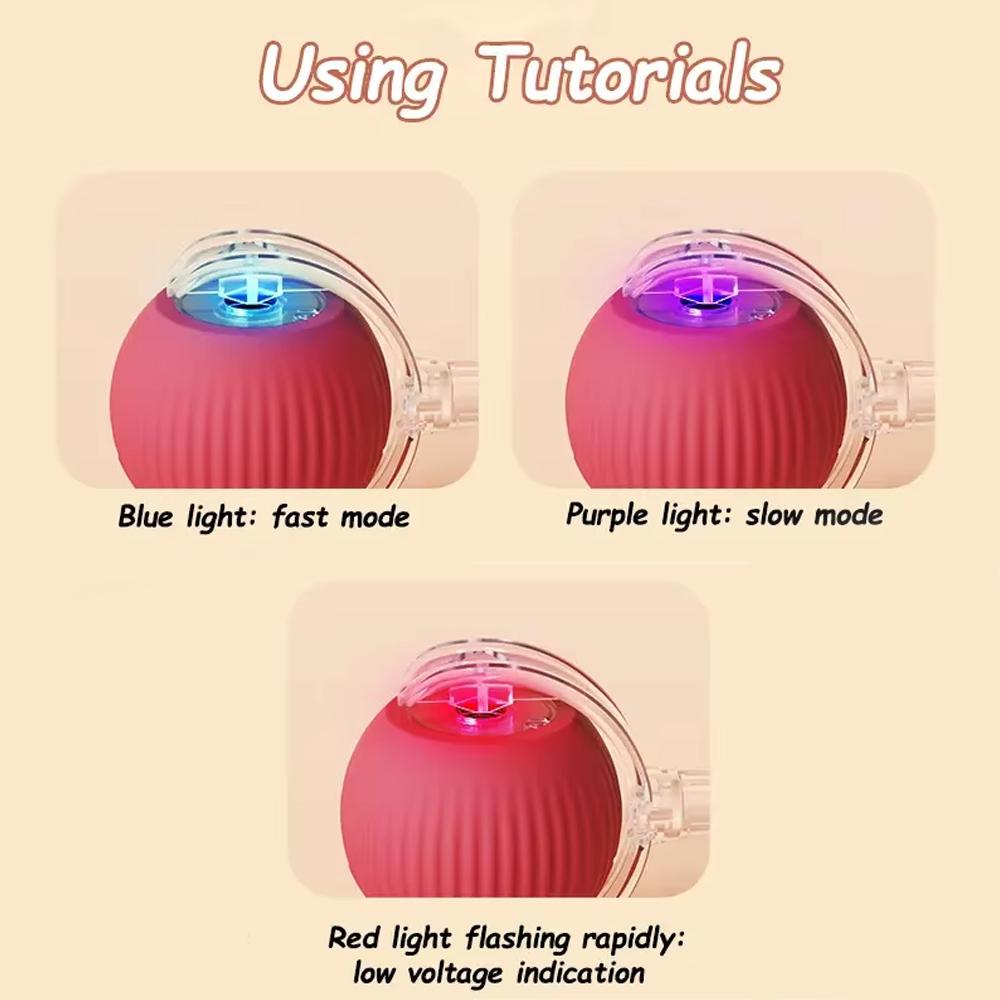 Automatic Rolling Ball For Kitten Rechargeable Cat Interactive Ball Toys Smart Pet Electric Toys Cat Ball Toy Pet Supplies Gifts