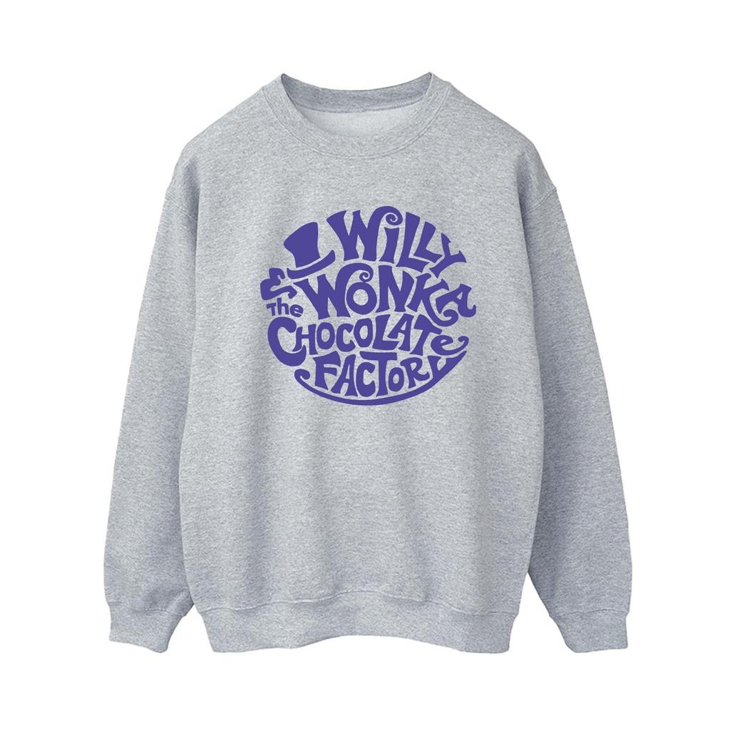Willy Wonka & The Chocolate Factory Womens/Ladies Typed Logo Sweatshirt
