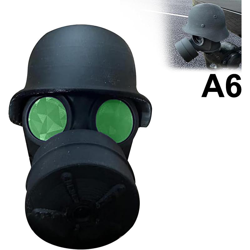 Çelik Kask ve Gaz Maskesi ile Römork Çeki Kancası Kapağı 3D Baskılı Römork Çeki Topuzu Kapağı Alıcı Tüpünün Paslanmasını Önler