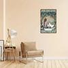 Rustic Retro Metal Tin Sign Lady And Jack Russell Dog And She Live Happily Ever After Vintage Garden Decorative Plaque Farmhouse