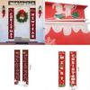 Vibrant Christmas Door Hanging Sign Banner Flag Xmas Party Decor