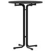 Vidaxl Dining Table, Black, Ø80X110 Cm