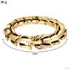 Biker Bracelet Titanium Steel of Dragon Shape Bangle for Men Boys