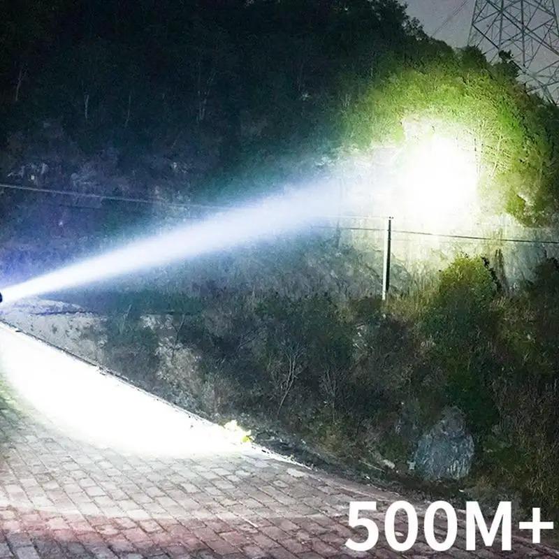 LED Camping Lantern Waterproof Solar Lights Foldable Fishing Flashlight Outdoor Lamp Tool For Hiking Backpacking Power Outages