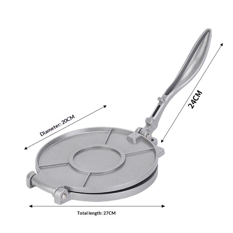 Küche Aluminiumlegierung Handbetrieben Mexikanische Tortilla-Presse Teigpresse Manuell Mais-Teigformmaschine Pfannkuchenpresse YUZI
