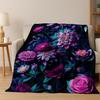 Exquisite Daisy Sunflower Flower Flannel Blanket Soft Warm Throw Blanket for Bed Bedroom living Room Travel Camping Picnic Gift
